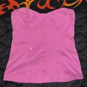 Y2k bubble gum tube top